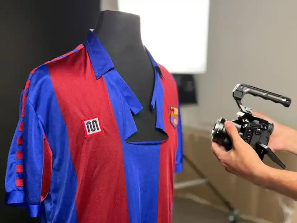 camiseta maradona rota  barcelona