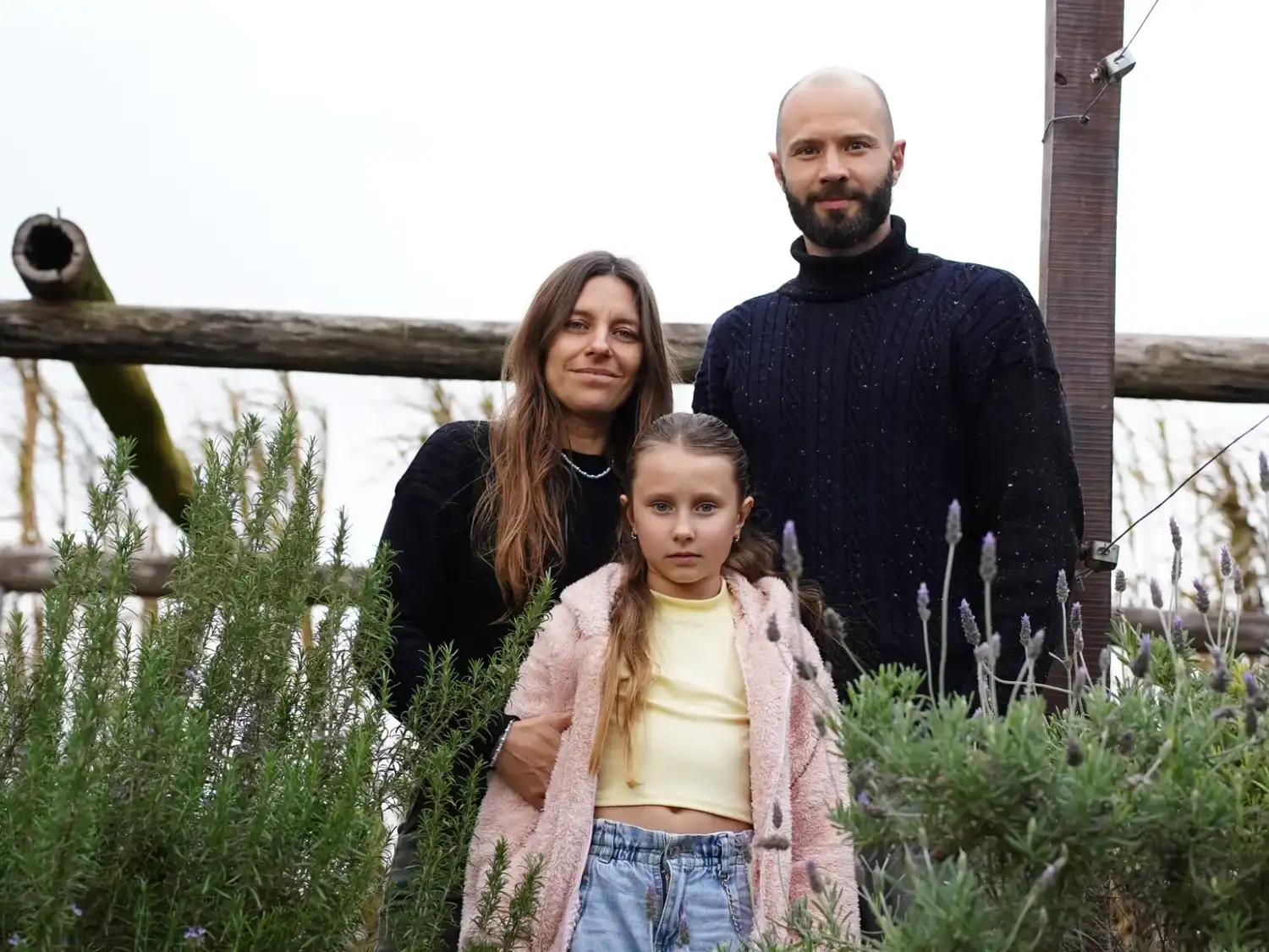 Federico Perret y familia