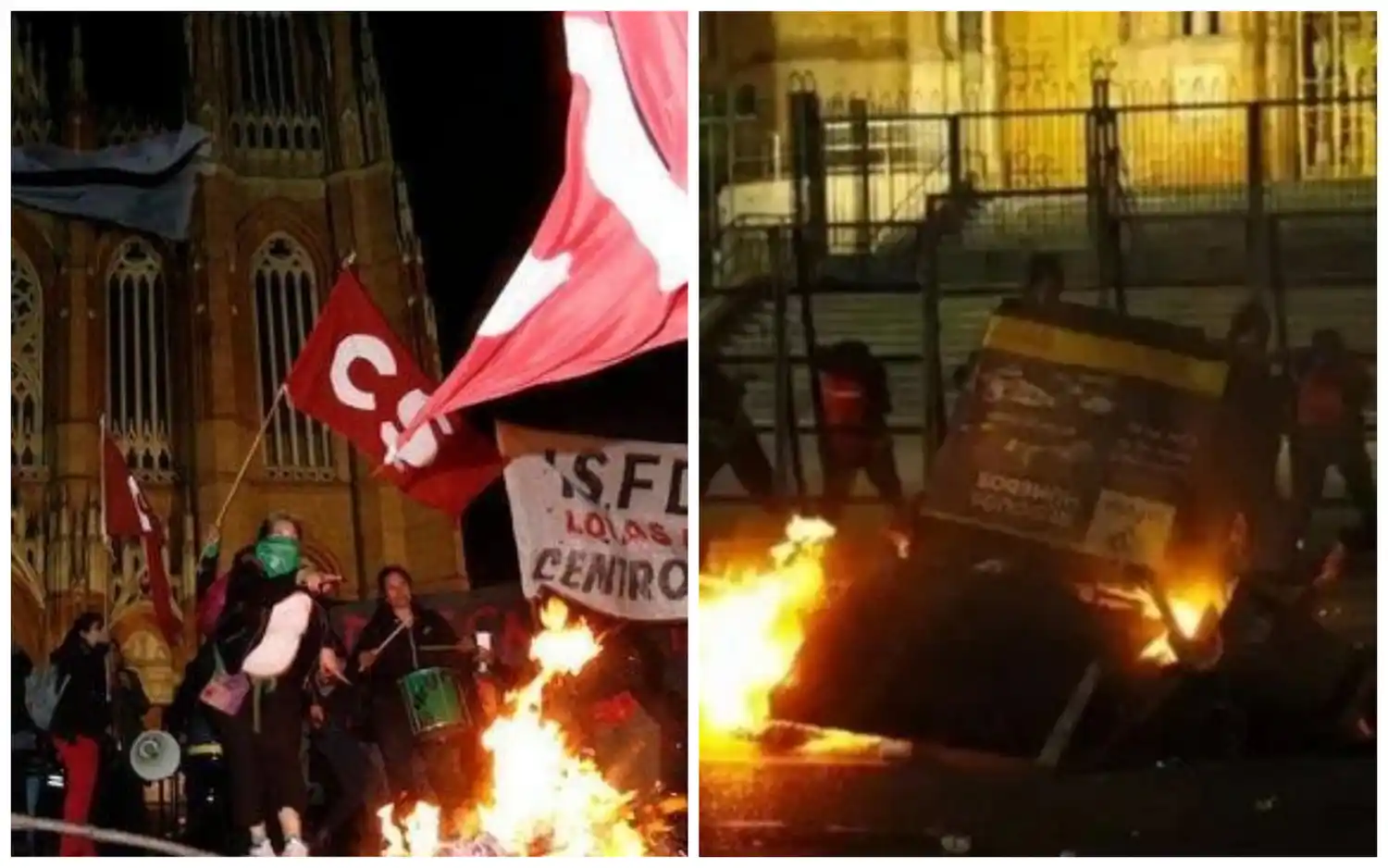 Mujeres contra mujeres en el Encuentro Nacional de La Plata: 3 policías heridas y 10 asistidas