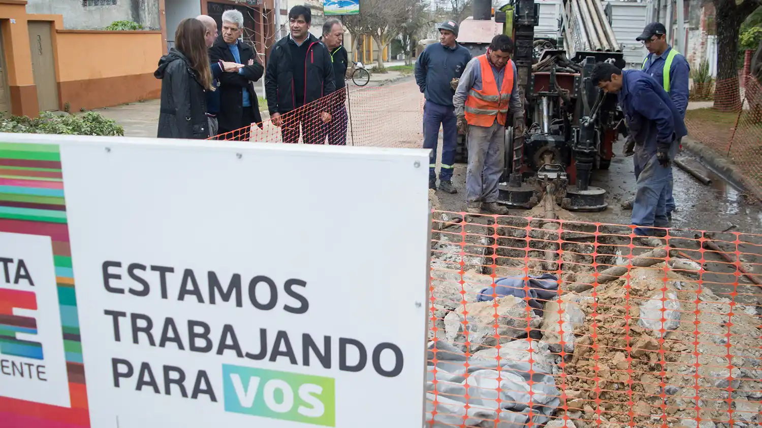 San Javier: avanza la construcción del sistema de desagües cloacales