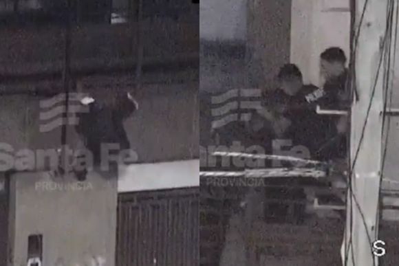 Video: así detuvieron a un ladrón que escapaba por los techos de zona sur