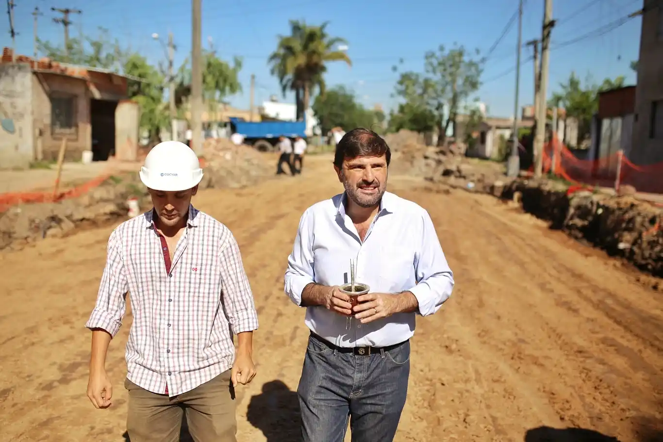 Nación y Municipio avanzan en la pavimentación de calles del norte