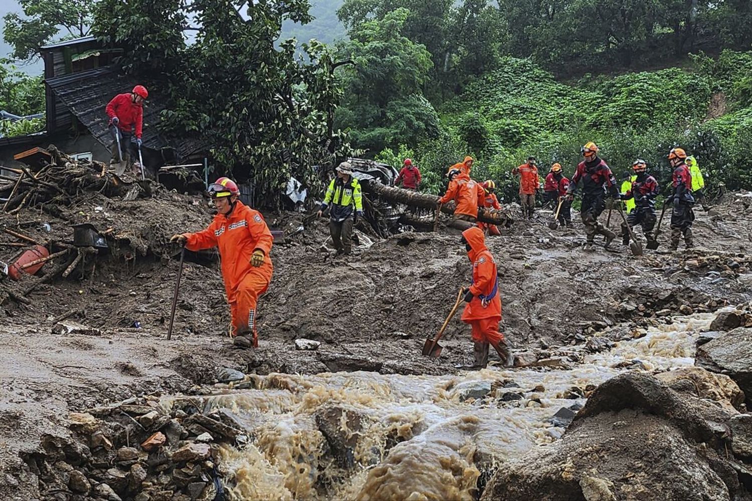 Inundaciones Corea del Sur