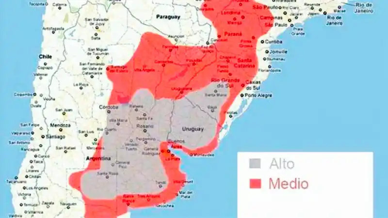 Qué es el "pasillo de los tornados" que abarca a todo Entre Ríos
