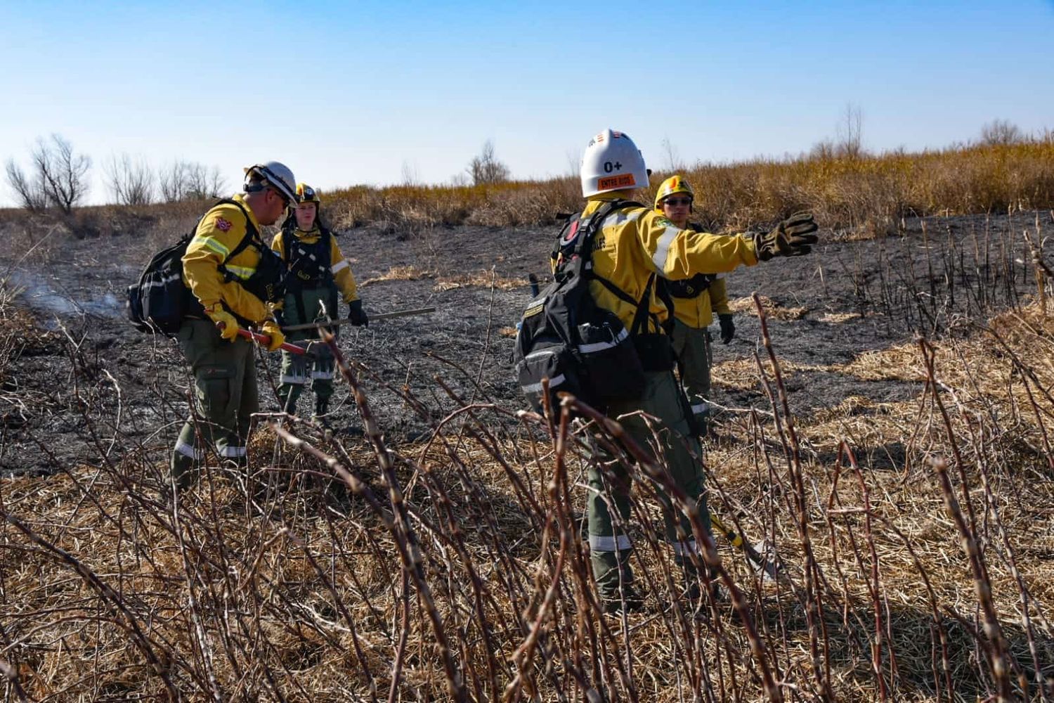 Focos activos de incendios forestales en Diamante