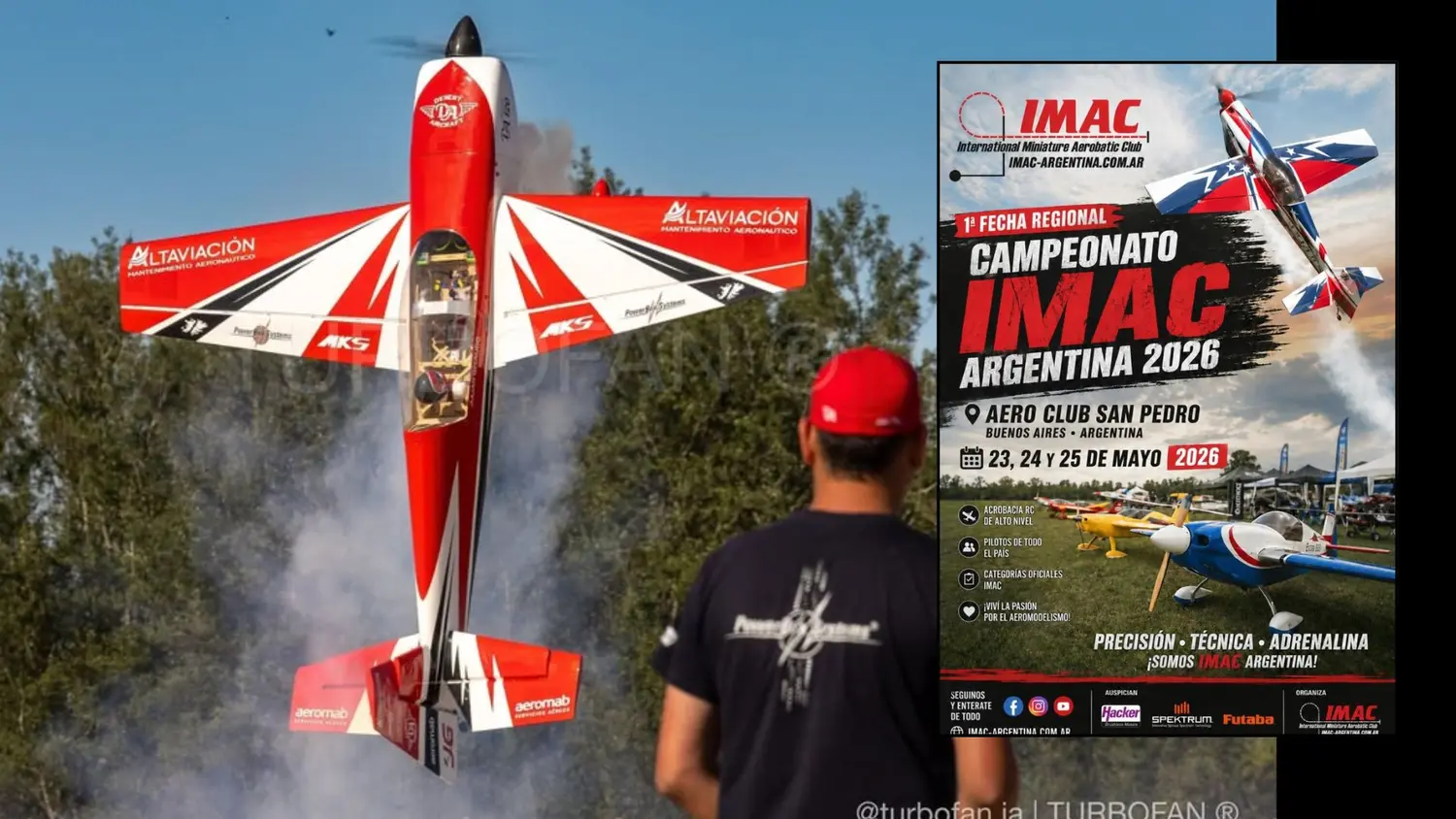 El campeonato del IMAC se trata de acrobacia aérea aeromodelista a radiocontrol (Foto: Turbofan).