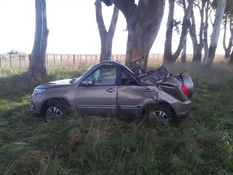 Susto para una familia en ruta 88