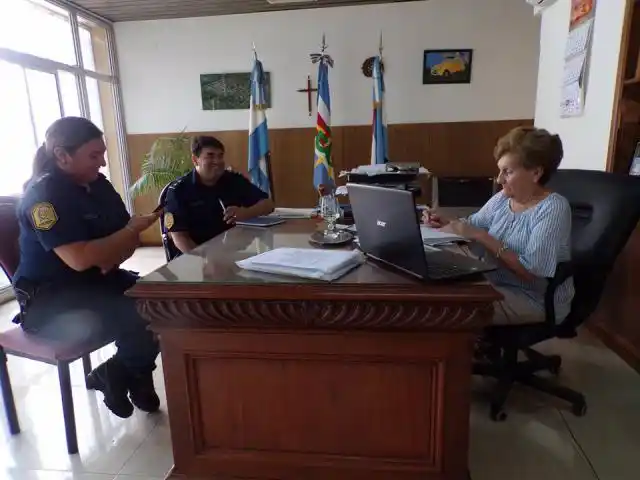 Galarza: La señora intendente recibió al nuevo jefe de comisaría local