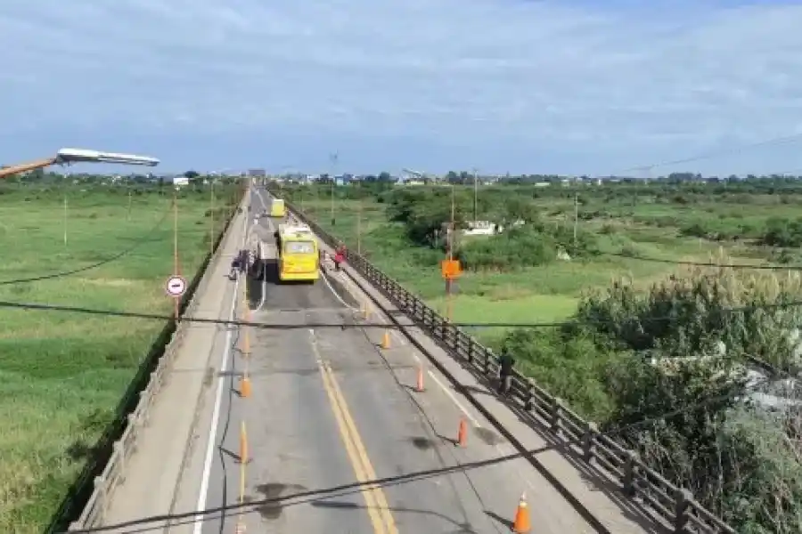 Arrancan las obras de arreglo en el Carretero: estiman retirar el puente Bailey en un plazo de 90 días