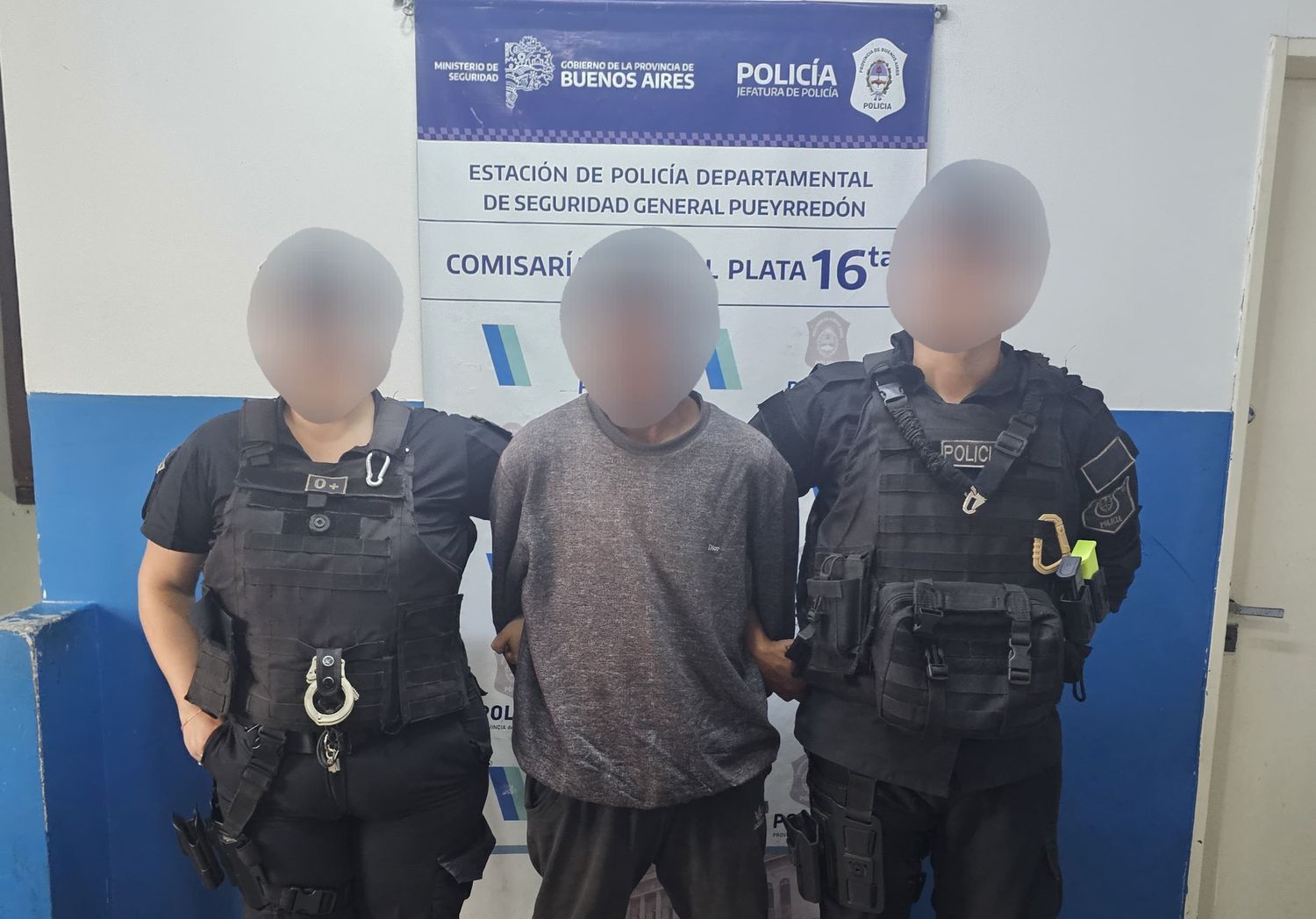 El accionar del delincuente fue contenido por la Fuerza Barrial de Aproximación.