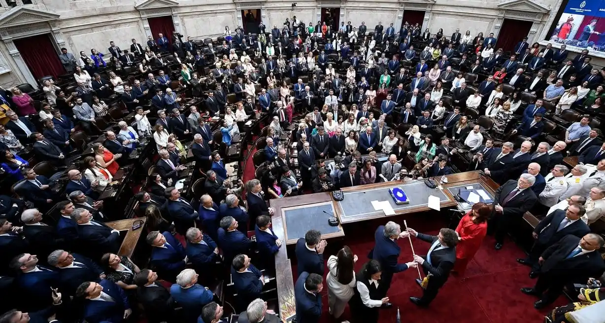 Ceremonia de traspaso del mando en el Congreso de la Nacion.