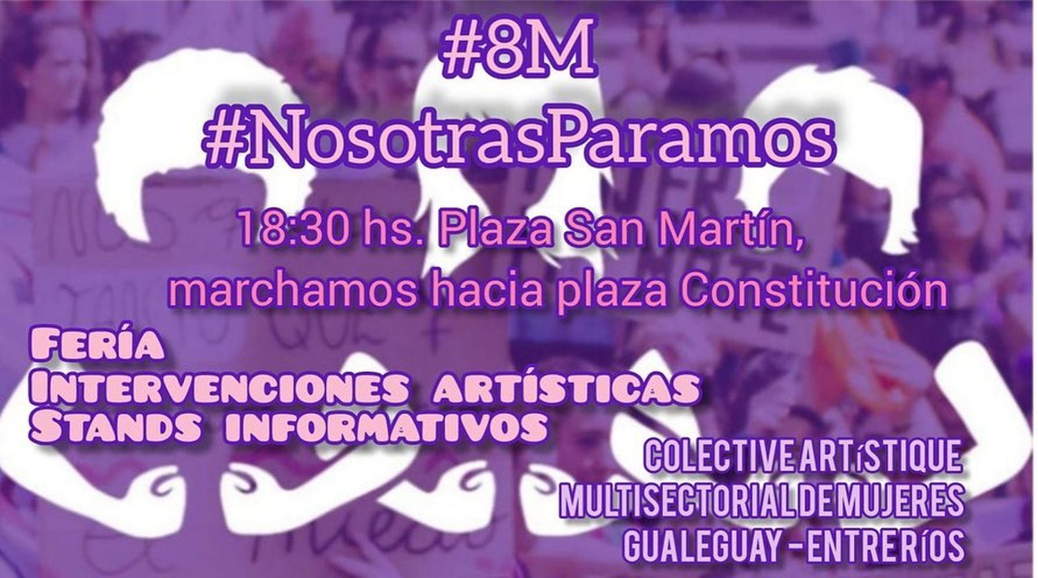 Convocan a una marcha por el 8M