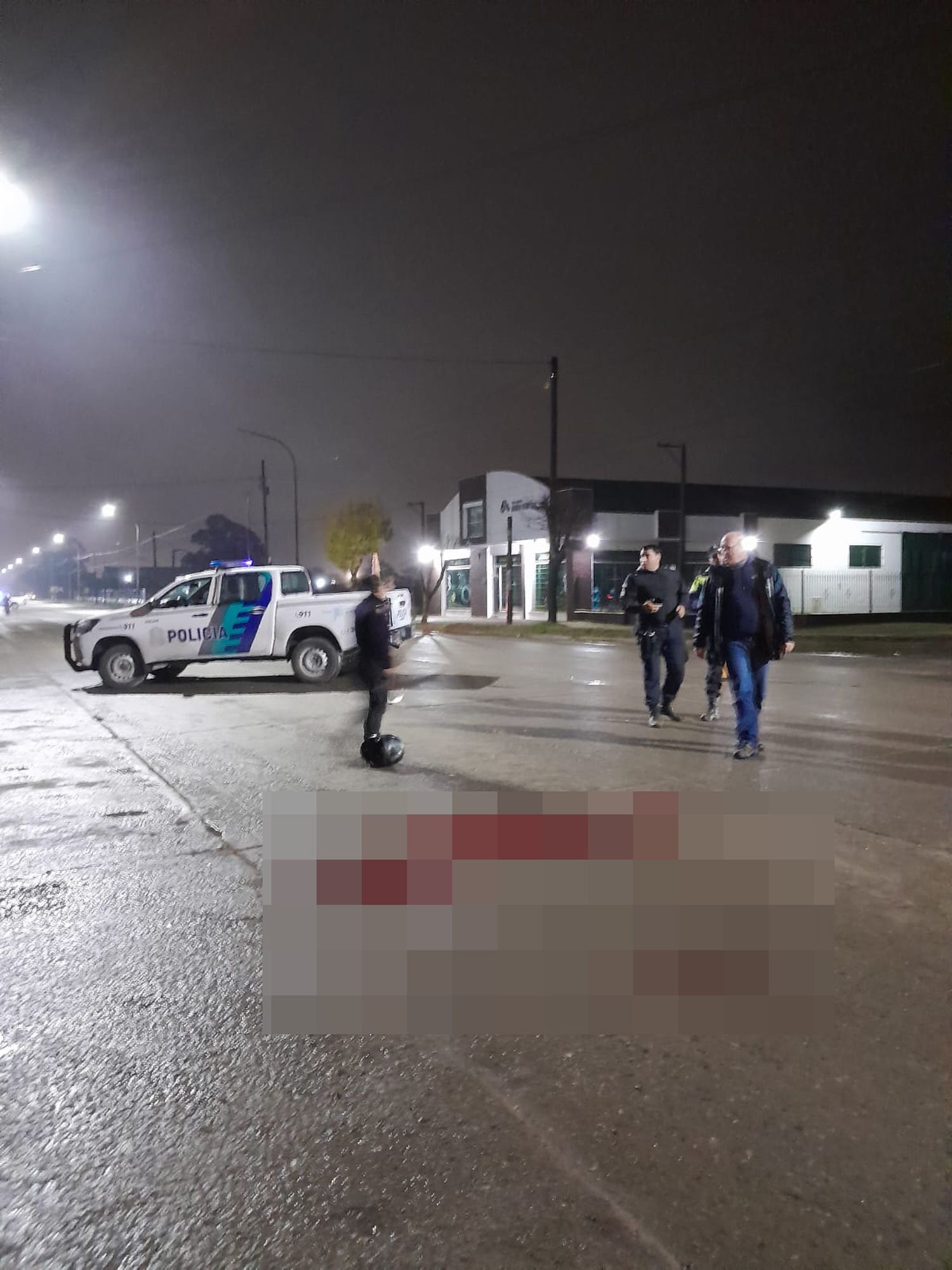 El lugar del accidente