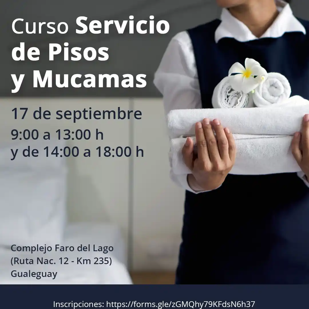 Capacitación en “Servicio de Pisos y Mucamas Inicial” en Gualeguay