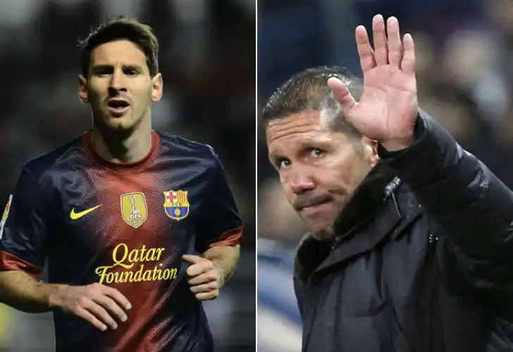 Diego Simeone y Lionel Messi, los mejores de la temporada en España