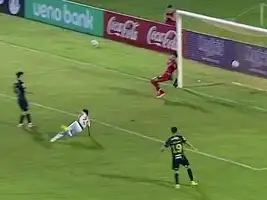 El momento del gol.