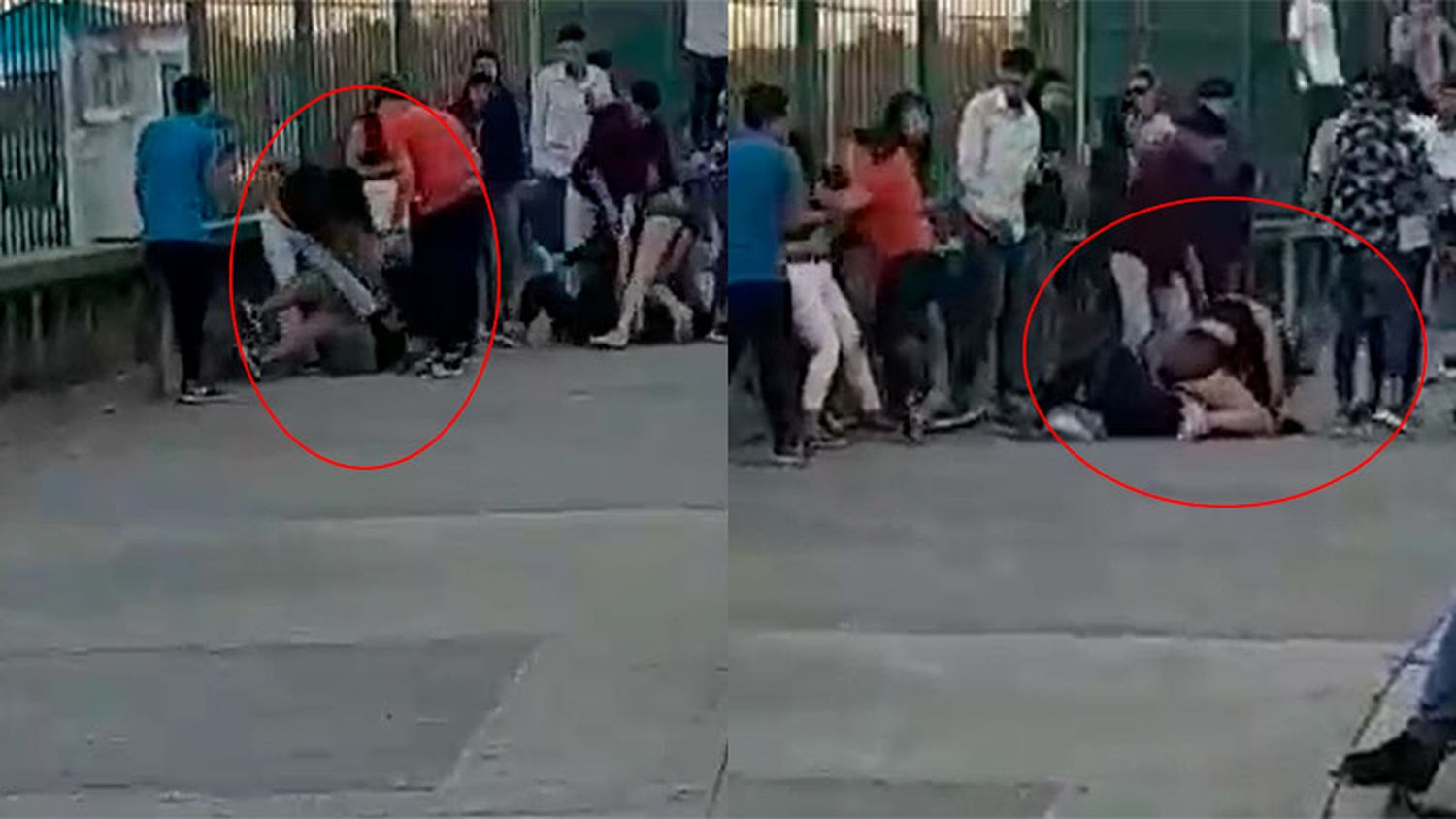 Brutal pelea entre mujeres a la salida de un boliche en una ciudad entrerriana