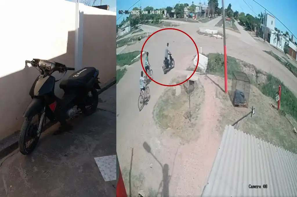 Dejó la moto estacionada frente a su casa y se la robaron: el autor fue un menor de edad