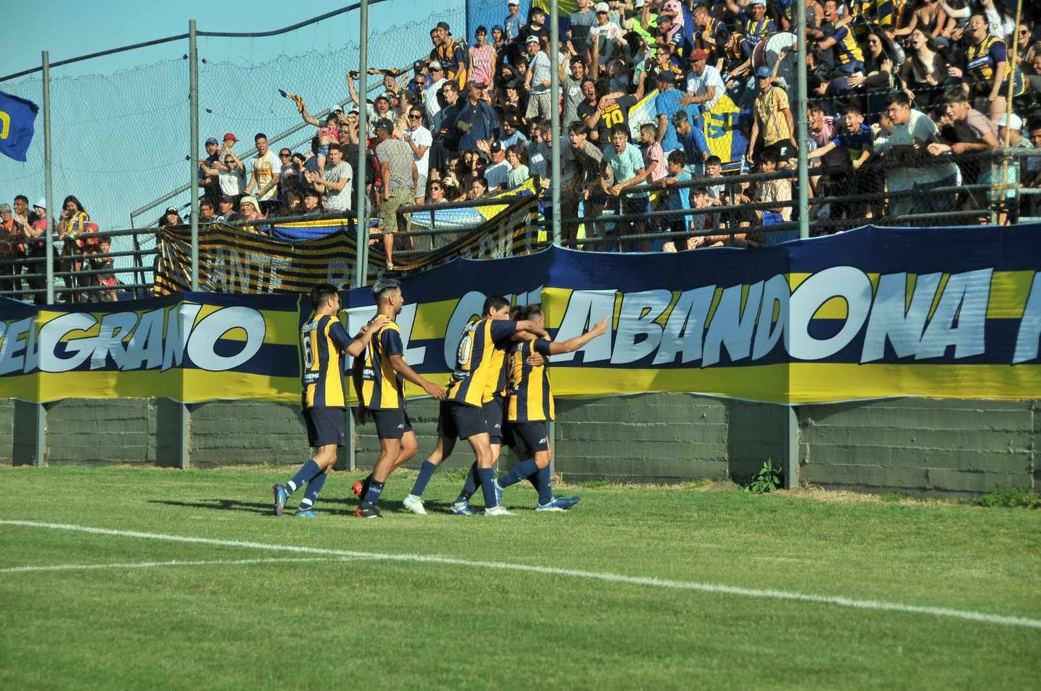Festejo en la final