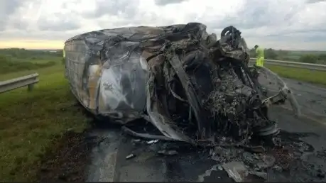Accidente fatal en el puente Rosario-Victoria