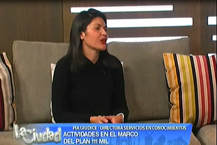 Pía Giúdice, directora de Servicios Basados en Conocimientos, cumplió su agenda en Tandil.