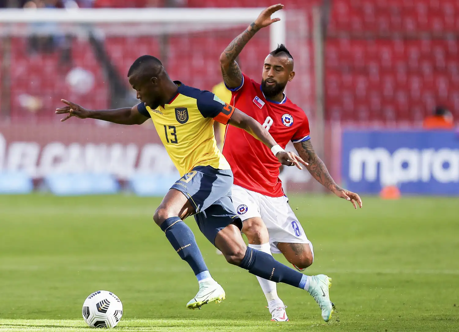 El duelo de la primera ronda entre Ecuador y Chile.