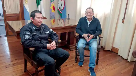 Marini recibió al director de la Unidad Penitenciaria Nº37