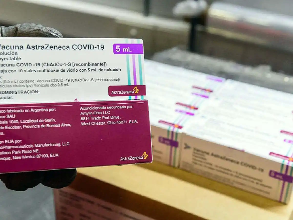 Este sábado llegan más de 1,6 millones de dosis de AstraZeneca