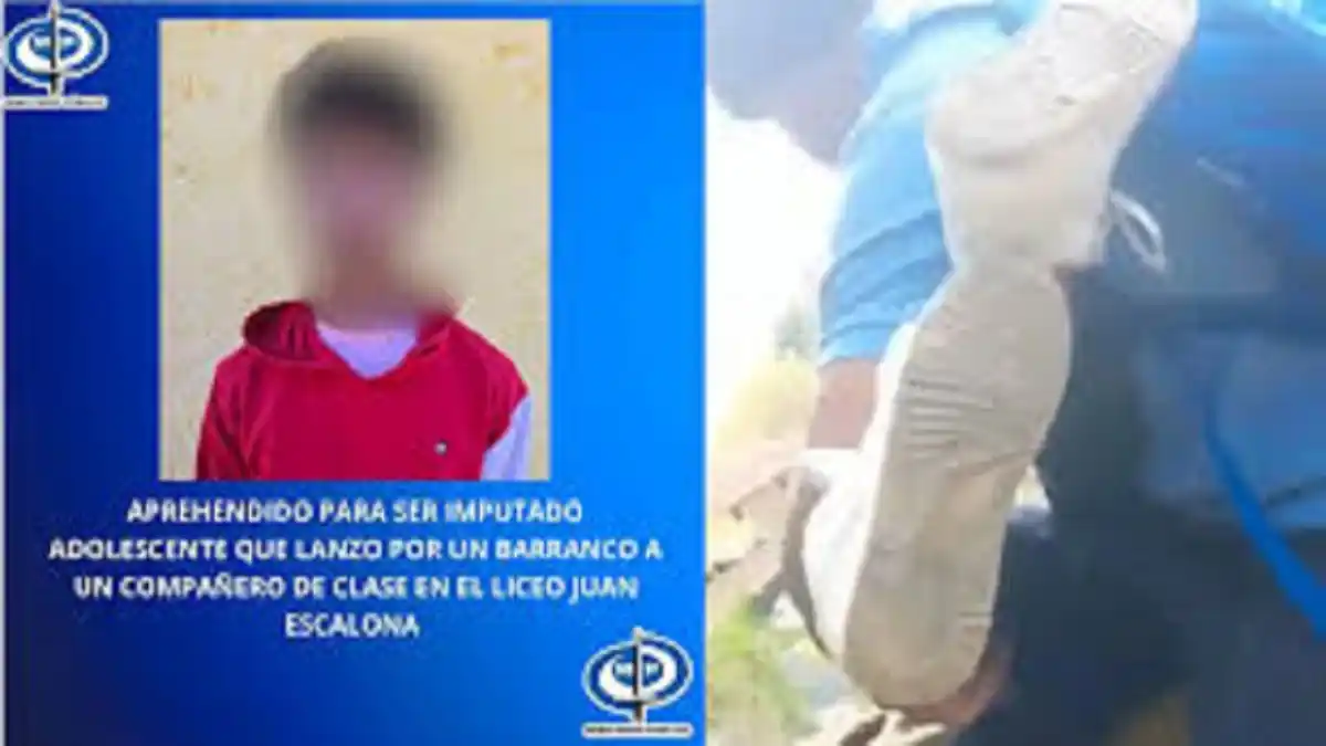 Detenido adolescente que lanzó por un barranco a su compañero de clases (+Detalles)