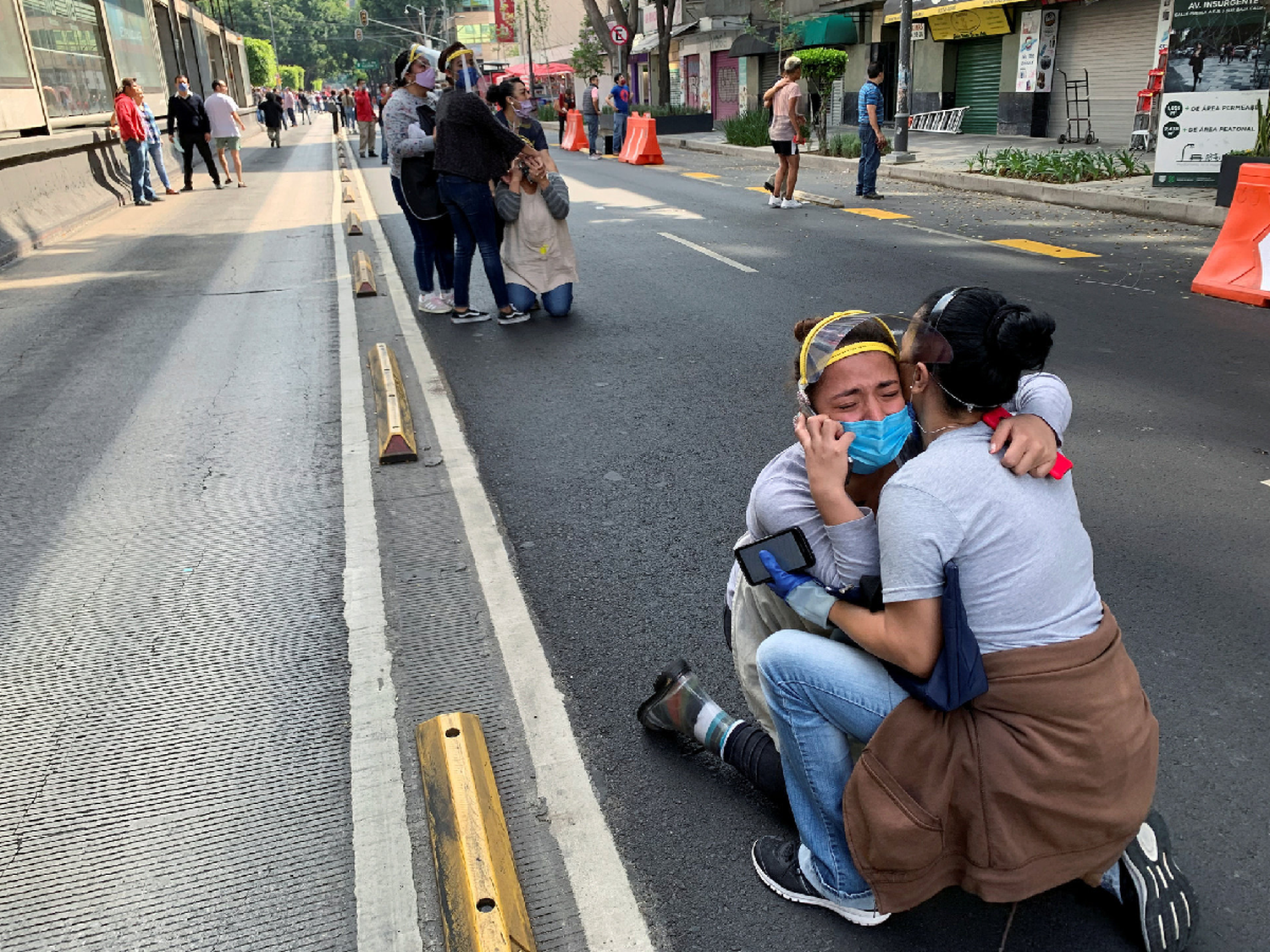 El terremoto en México dejó al menos dos víctimas fatales