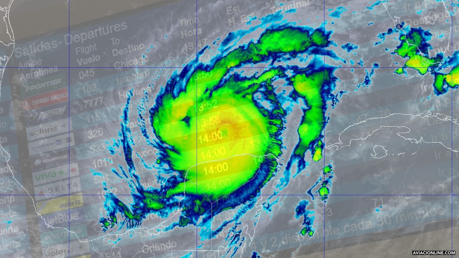 Status of Flights at Mexican Airports Amid Hurricane Milton