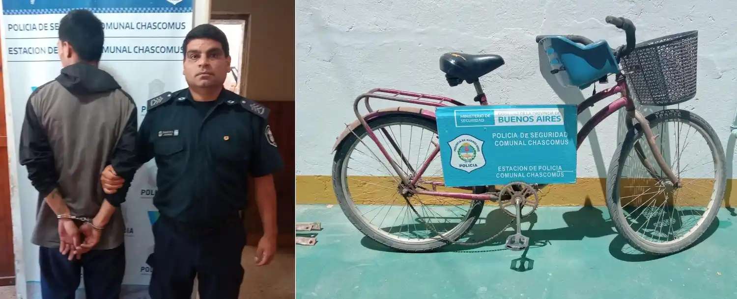 Intentó escapar en bicicleta: Un aprehendido por tentativa de hurto en local comercial de calle Franklin