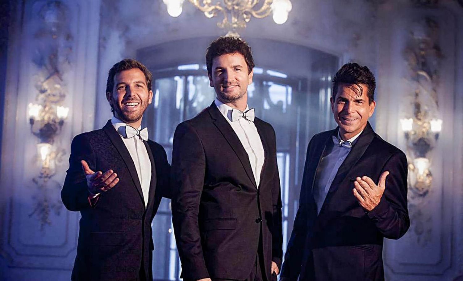 Alejandro Falcone, Federico Picone y Sebastián Russo. Intérpretes del espectáculo.
