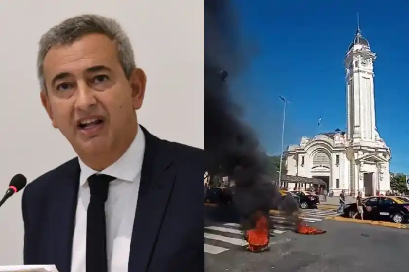 Javkin, sobre la protesta de taxistas frente a la Terminal de Ómnibus: "He visto imágenes realmente desagradables"