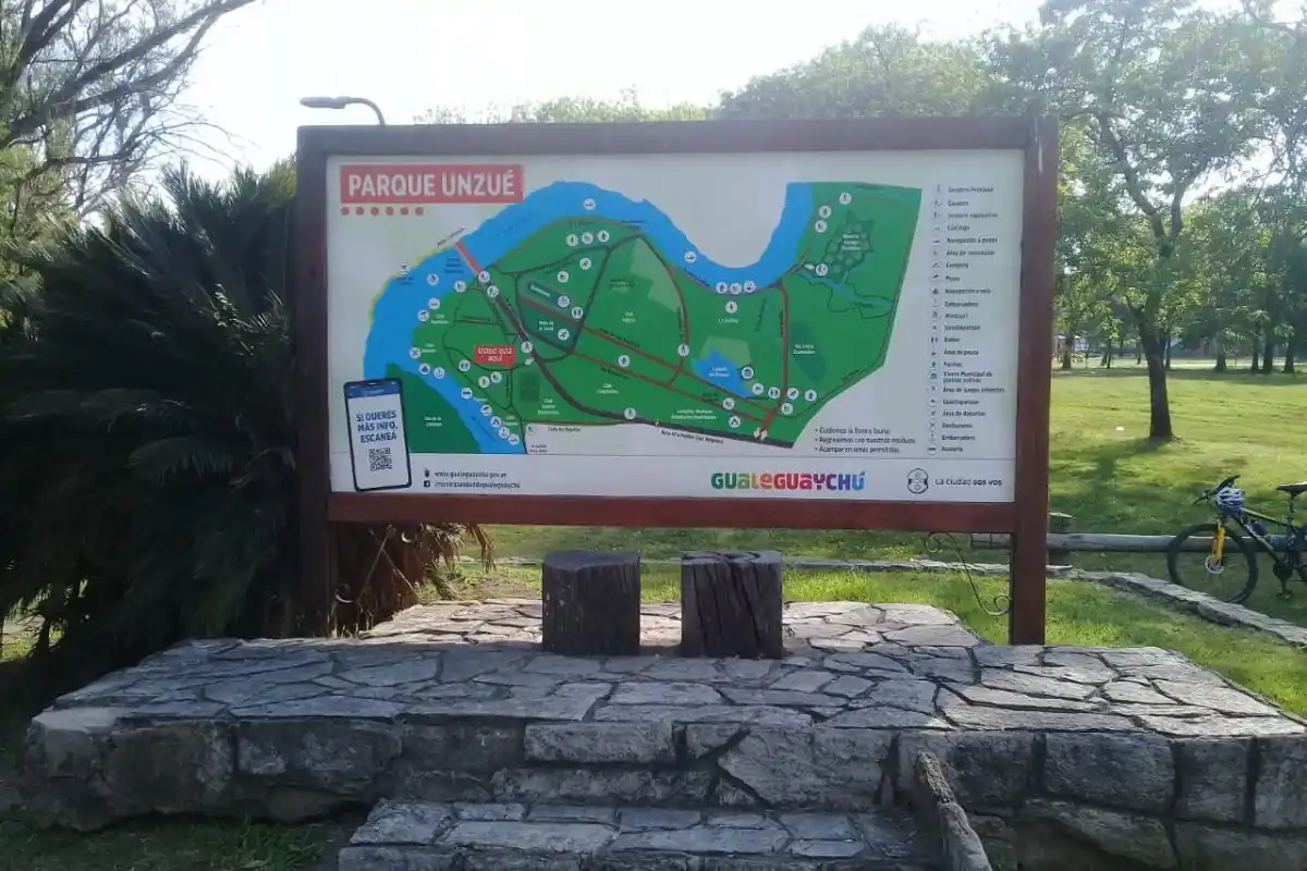 Comenzaron a señalizar el Parque Unzué con nueva cartelería