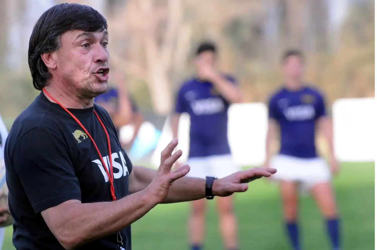 Los Pumas se preparan para jugar ante Inglaterra