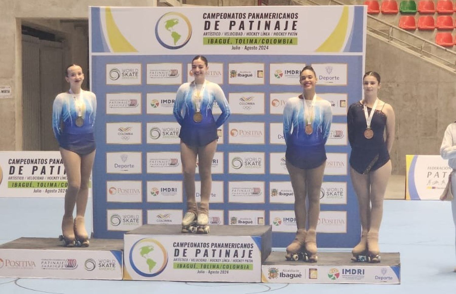 Sophie Lacoste, en el segundo puesto del podio en el Panamericano de Ibagué