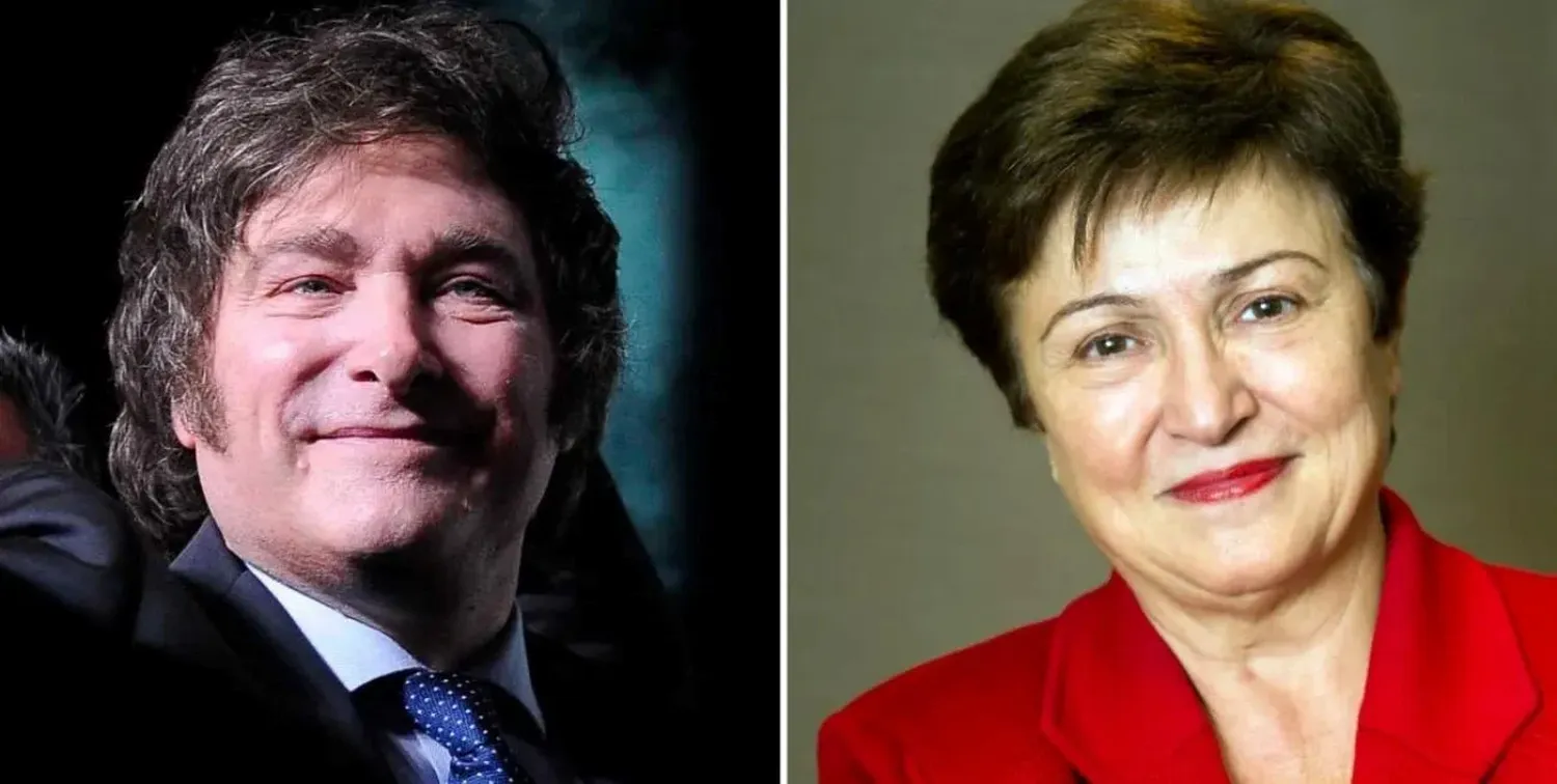 Javier Milei se reunirá este mediodía con la titular del FMI, Kristalina Georgieva.