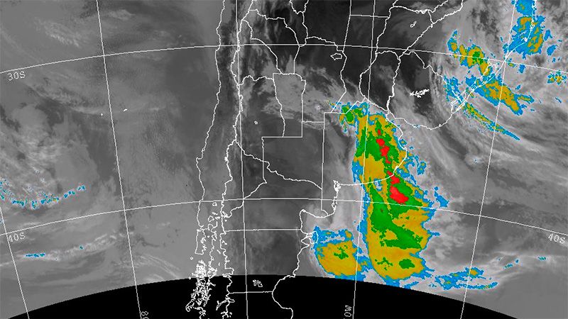 Alerta por tormentas intensas para una zona de Entre Ríos y otras provincias