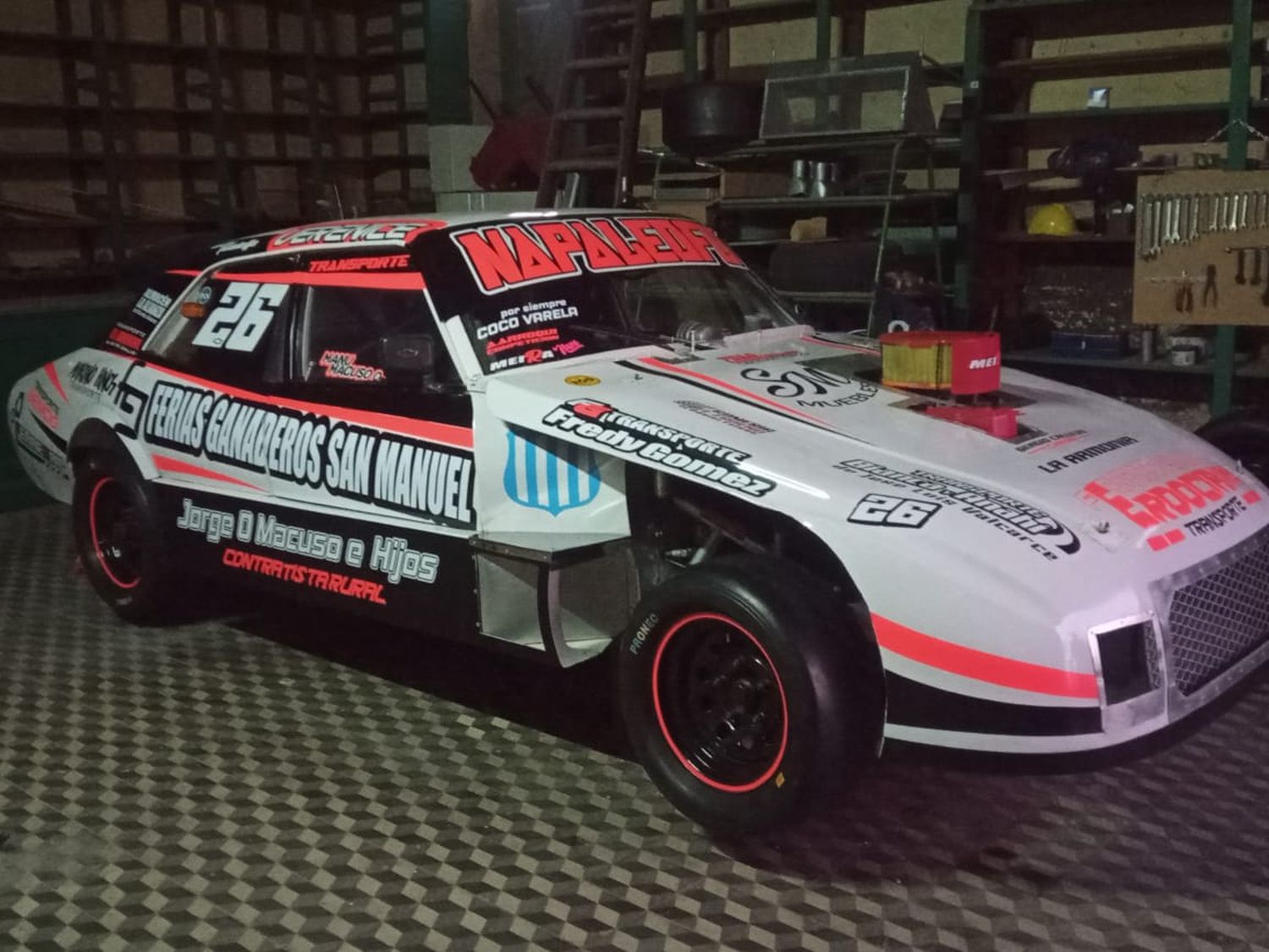 Macuso, listo para subirse a la Chevy de Napaleofú