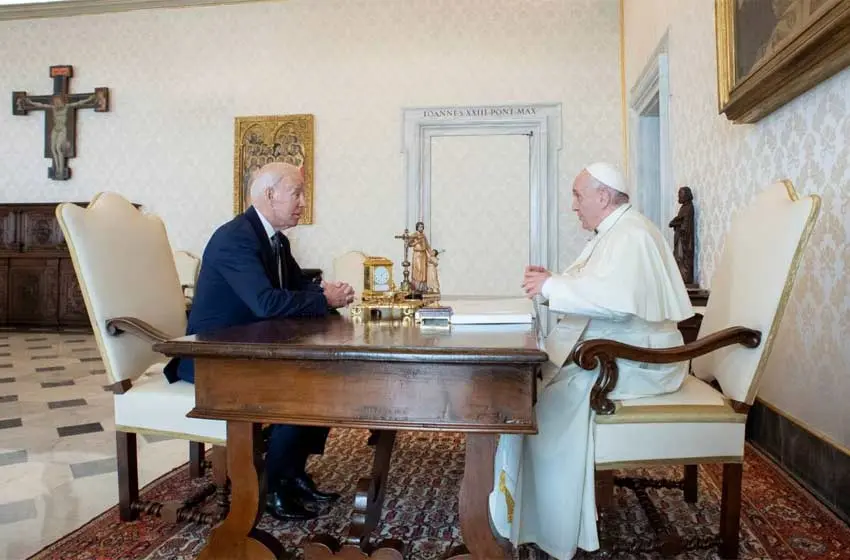 Reunión cumbre: el Papa Francisco recibió a Joe Biden