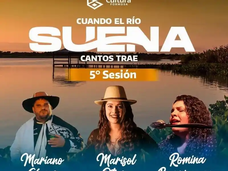 Cuando el río suena, Cantos trae,
noche folklórica en el Galpón C