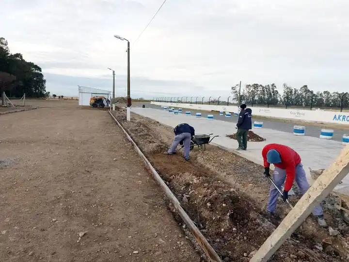 Trabajos en el autódromo