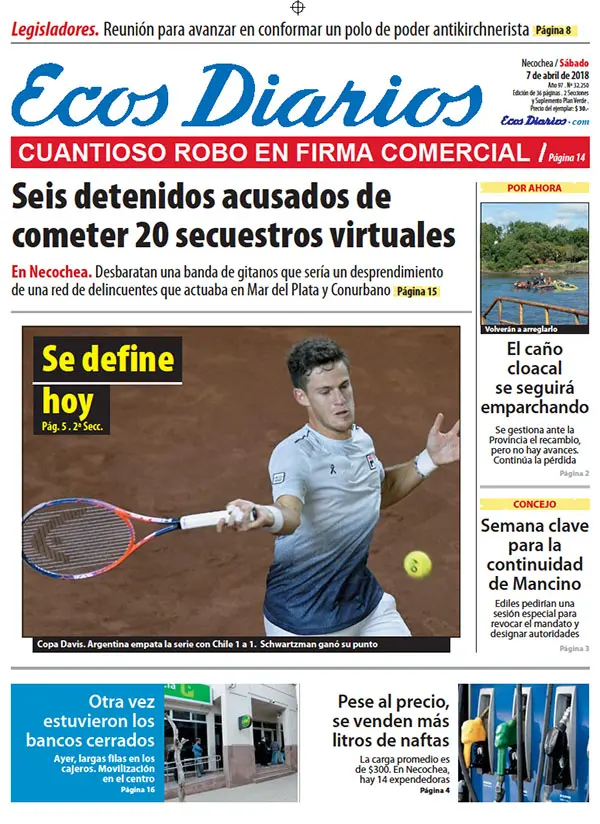 Tapa del 7 de abril de 2018