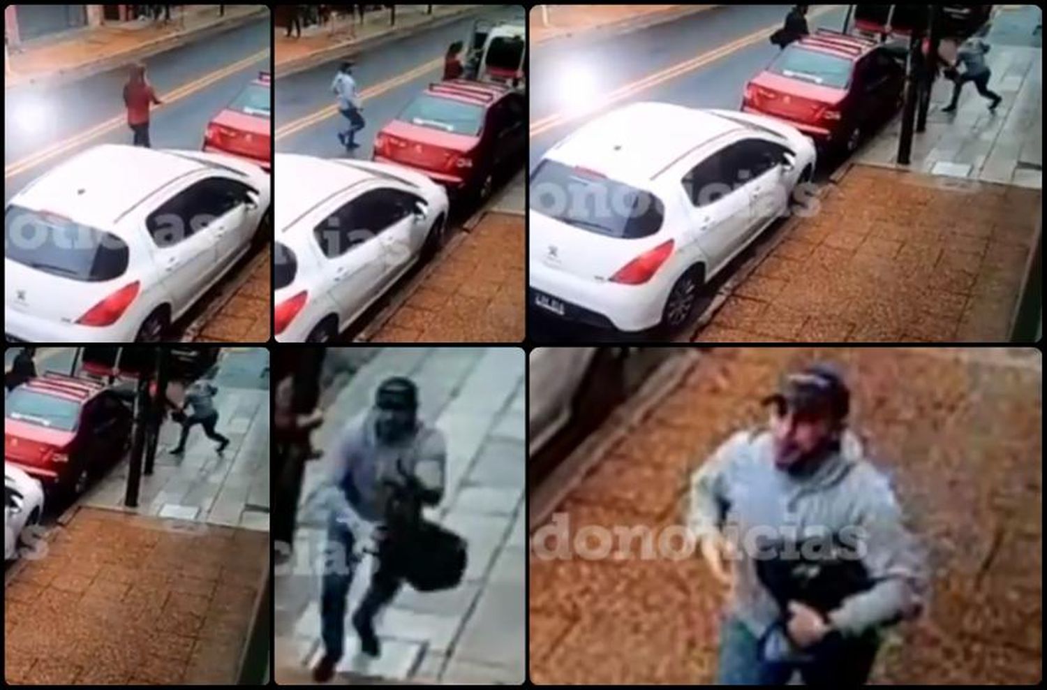 Video: le desfiguraron la cara para robarle una cartera
