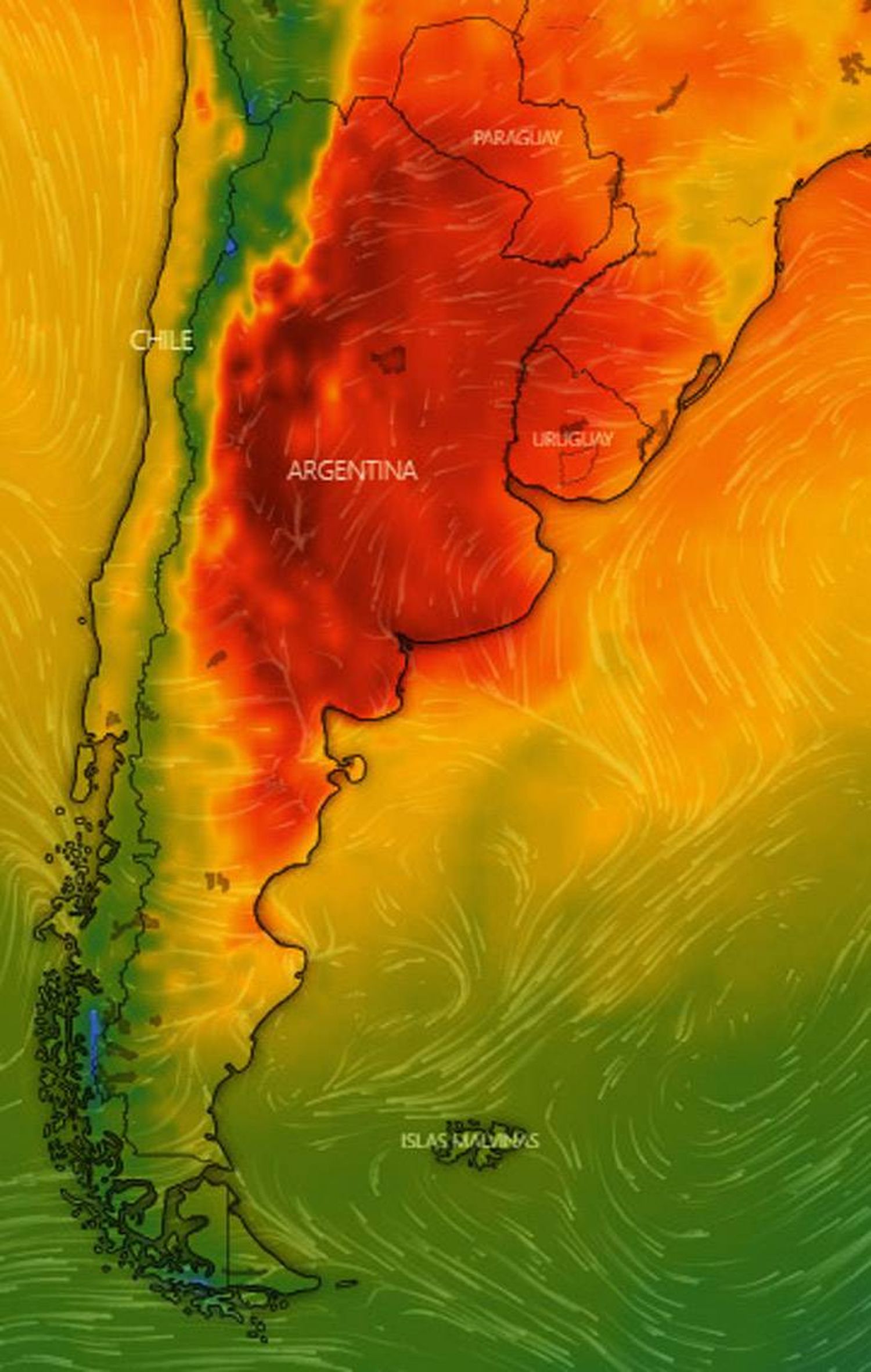 Concordia y Paraná en el tope de ciudades con  récords de temperatura