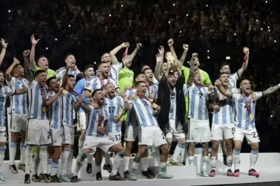 La Selección Argentina festeja su título mundial ante Panamá