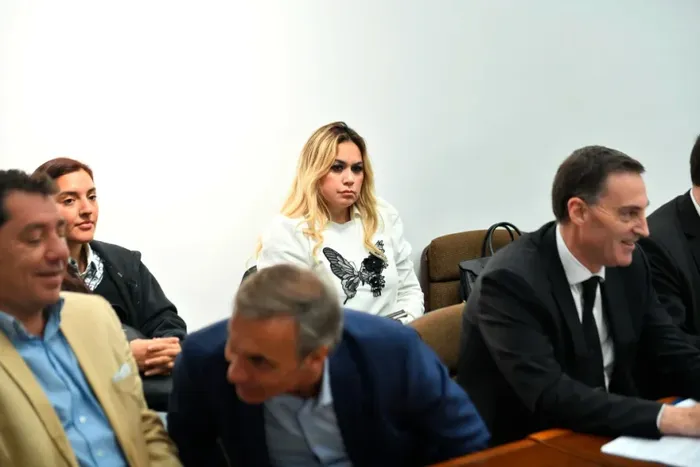 Verónica Ojeda, presente en la Audiencia. NA