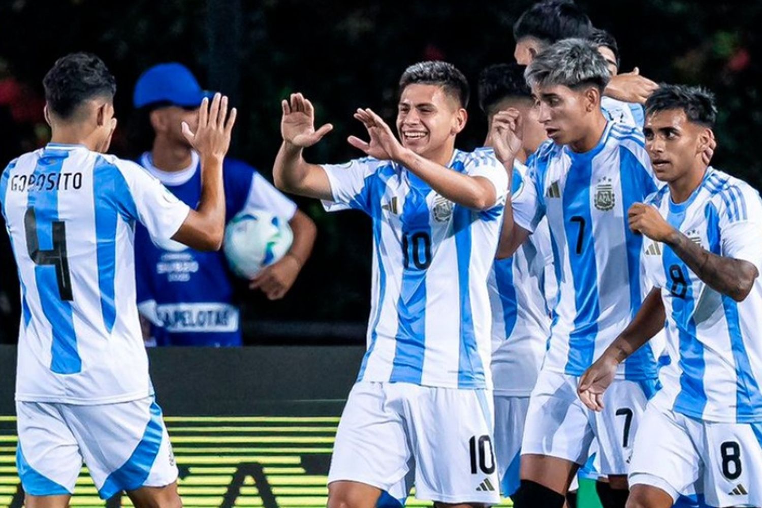 Argentina bailó categóricamente a Brasil en el debut del Sudamericano Sub 20