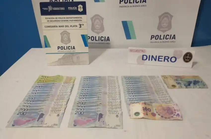 Robó e intentó coimear al personal de seguridad